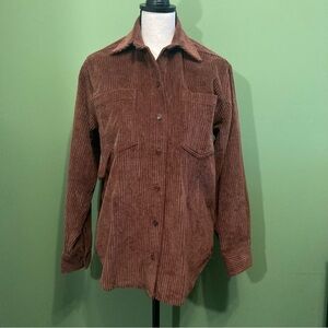 Sunday Best Chocolate Corduroy Shirt Woman's